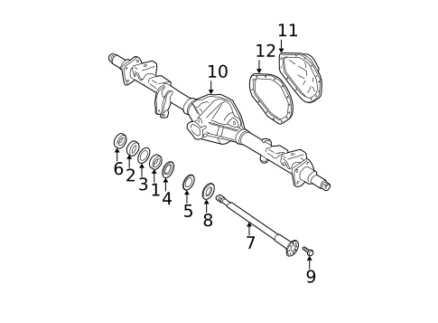 Axle Housing for 2007 Chevrolet Silverado 1500 Classic #0