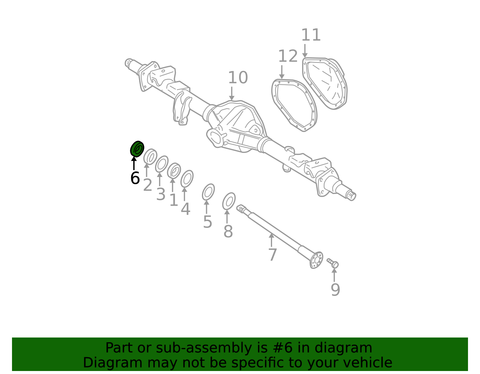 Front Axle Shaft Seal 22761722 | OEM Parts Online