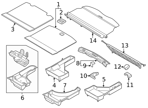Interior Trim - Rear Body for 2020 Lincoln Nautilus #0