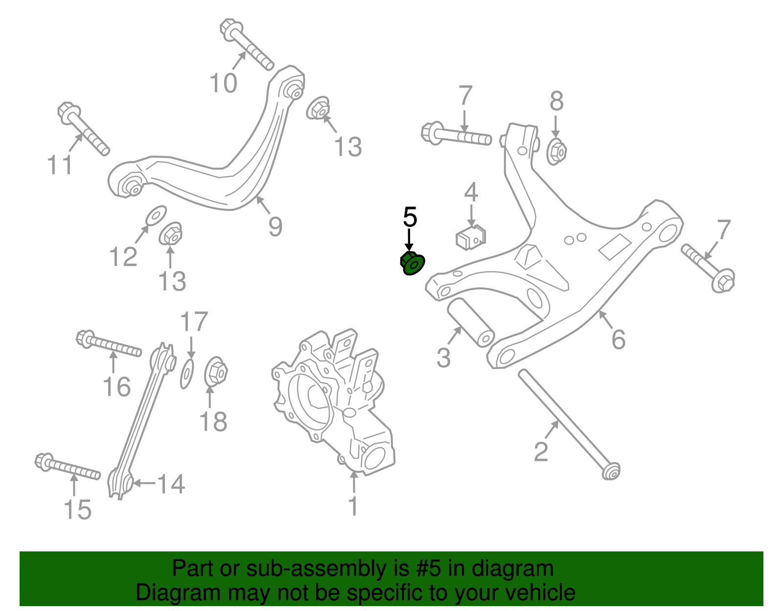 Knuckle Nut - Porsche (N-104-018-01)