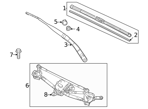 Wiper Components for 2023 Mazda MX-30 EV #0