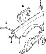 63113D3330 - : Fender for Nissan Image