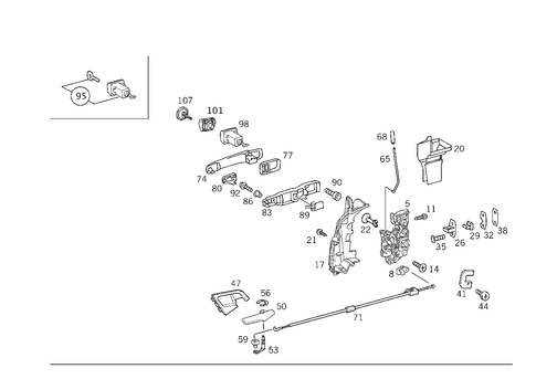 Locking System for 1999 Mercedes-Benz E430 #0