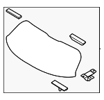 87110P1010 - Body: Lift Gate Glass for Kia Image