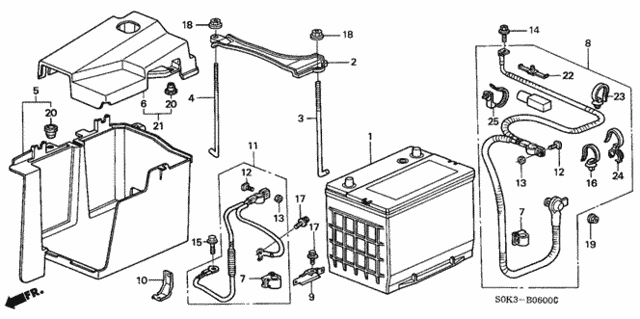 Battery for 1999 Acura TL #0