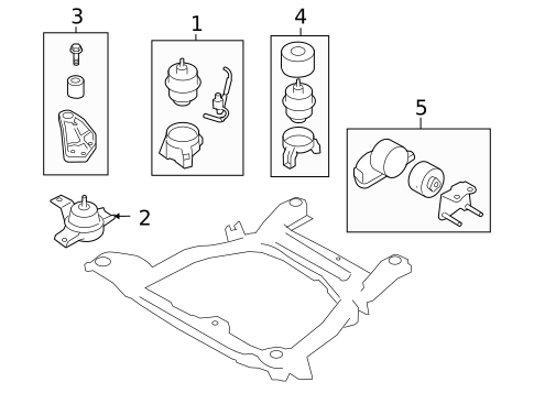 Engine & Trans Mounting for 2009 Hyundai Veracruz #0