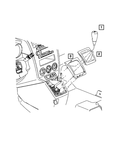 Gearshift Controls for 2007 Dodge Caliber #0