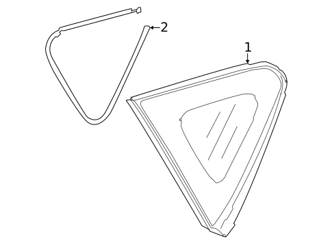 Glass & Hardware for 2024 Subaru Impreza #0