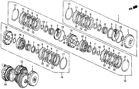 4AT Clutch for 1986 Honda Civic #0