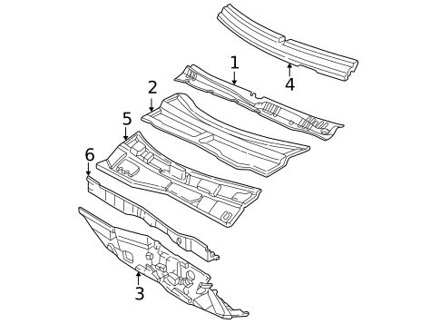 Cowl for 2005 Chevrolet Classic #0