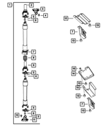 52123394AC - Rear Axle; American Axle 292 MM Dual Rear Wheels; Differential and Drive Line: Drive Shaft for Mopar Image