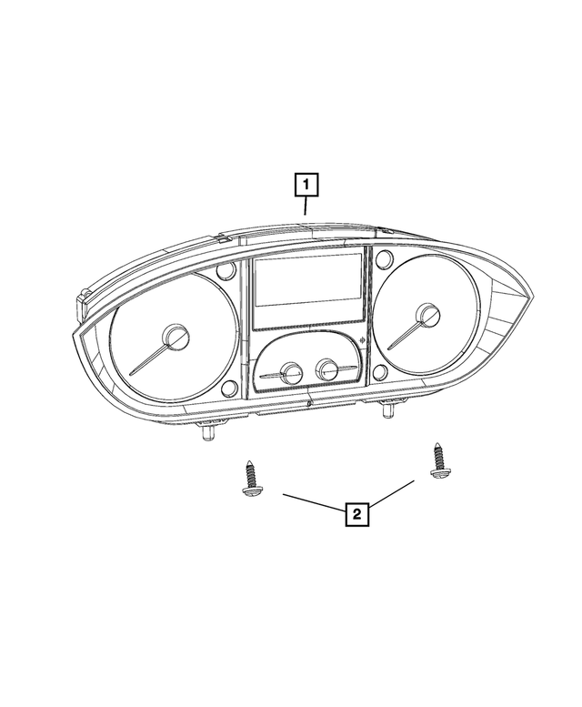 68340906AC - Electrical: Instrument Panel Cluster for Mopar Image