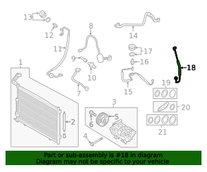 A/C Refrigerant Liquid Hose | CN1Z-19835-B | Walls' Ford Parts