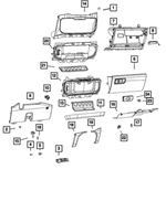 6RP72TX7AB - Interior Trim: Instrument Panel Bezel for Ram: 2500, 3500 Image