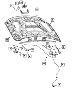 68185697AA - Body Sheet Metal Except Doors: Anti-squeak Tape for Jeep: Cherokee, Compass | Ram: 1500, 1500 Classic, 2500, 3500, ProMaster 1500, ProMaster 2500, ProMaster 3500, ProMaster EV Image