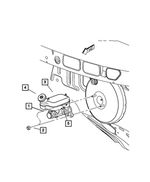 4721154AA - Service Brakes: Brake Master Cylinder for Mopar Image