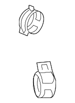 91408RWCA01 - Cooling System: Reservoir Hose Clamp for Honda: Accord, Civic Image