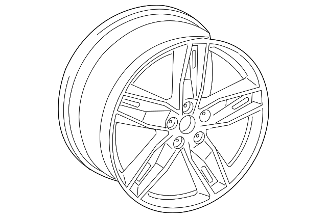 Genuine Audi 8V0-601-025-ET | Wheel, Alloy 'Audi Sport' - 8