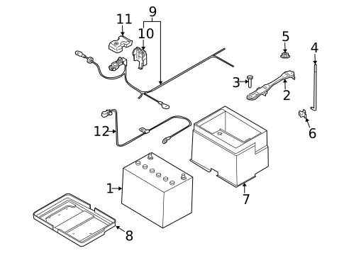 Battery for 2004 INFINITI M45 #0