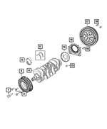 6509983AA - 1.4L Turbo; Engine: Hex Flange Head Bolt for Mopar Image