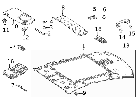 Interior Trim - Roof for 2024 Toyota Mirai #0