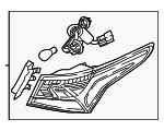 92402J0110 - Electrical: Tail Lamp Assembly for Hyundai: Accent Image