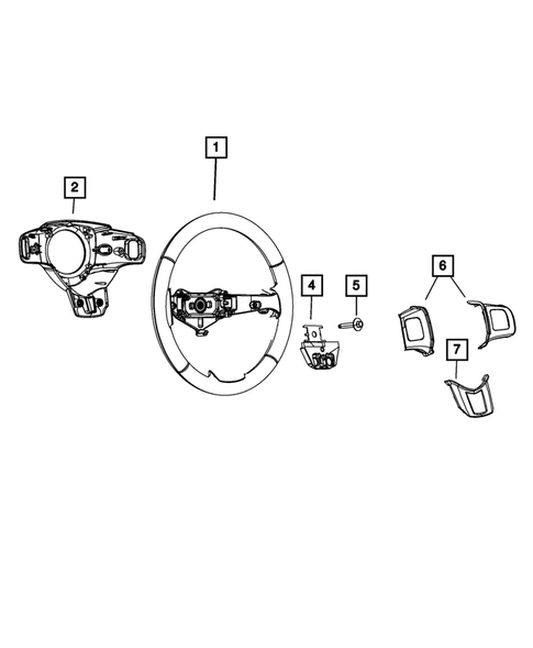 Steering Wheel for 2012 Dodge Journey #0