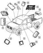 5064022AG - Instrument Panel and Radios and Consoles: Telematics Module for Dodge: Ram 1500, Ram 2500, Ram 3500 | Jeep: Liberty Image