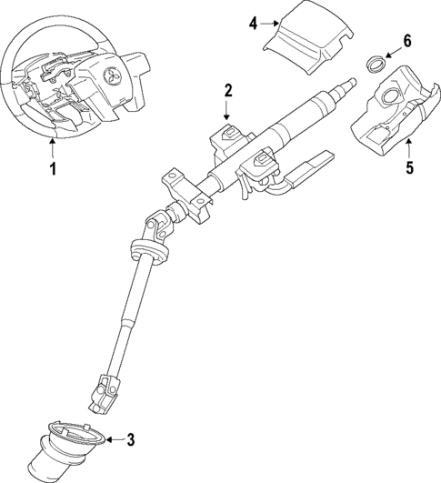 Steering Column for 2007 Mitsubishi Endeavor #0