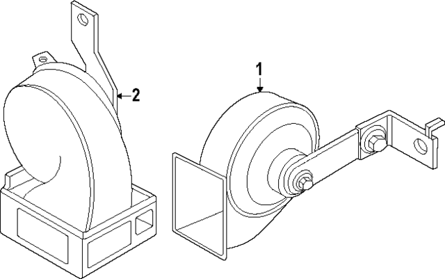 256107JA0A - Electrical: High Note Horn for INFINITI: QX80 Image