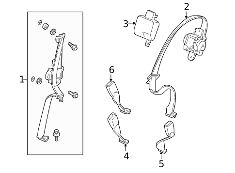 Seat Belt for 2010 Acura ZDX #1