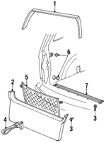 F58Z1646002A - : Cargo Net Retainer for Ford Image