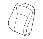 81527T2FA51 - Body: Seat Back Pad for Honda: Accord Image