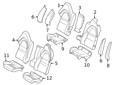 Rear Seat Components for 2021 Porsche Panamera #2