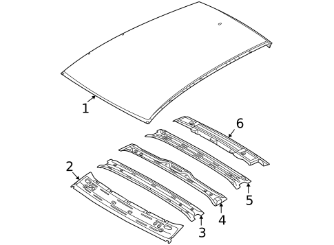 Roof & Components for 2023 Genesis GV70 #0