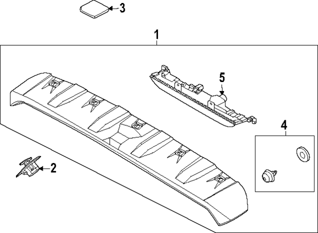 87210K5000 - : Spoiler Assembly for Hyundai Image