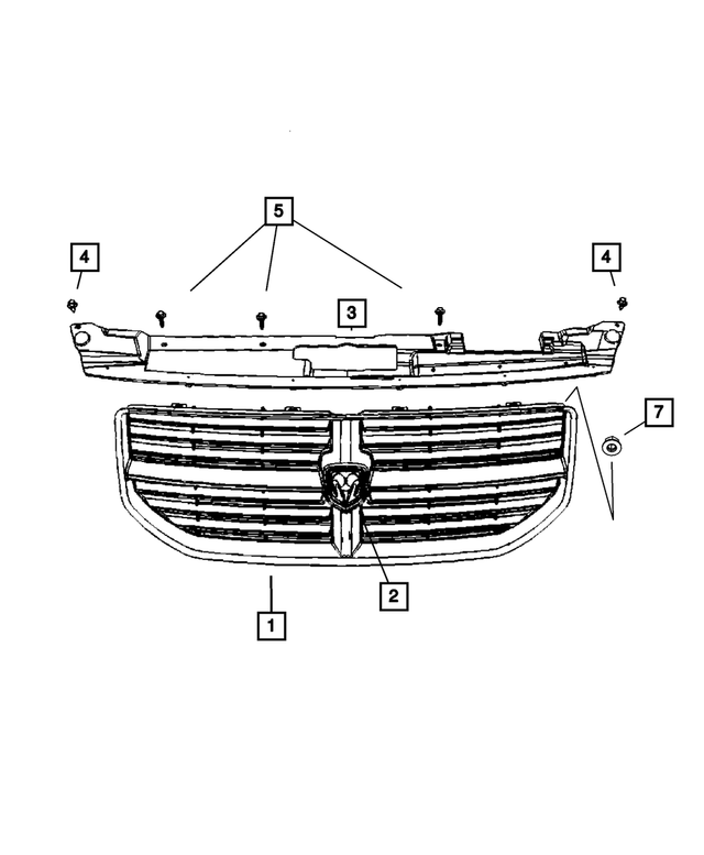 « YE691JCAB – Cooling : Radiateur Calandre pour Mopar Image »