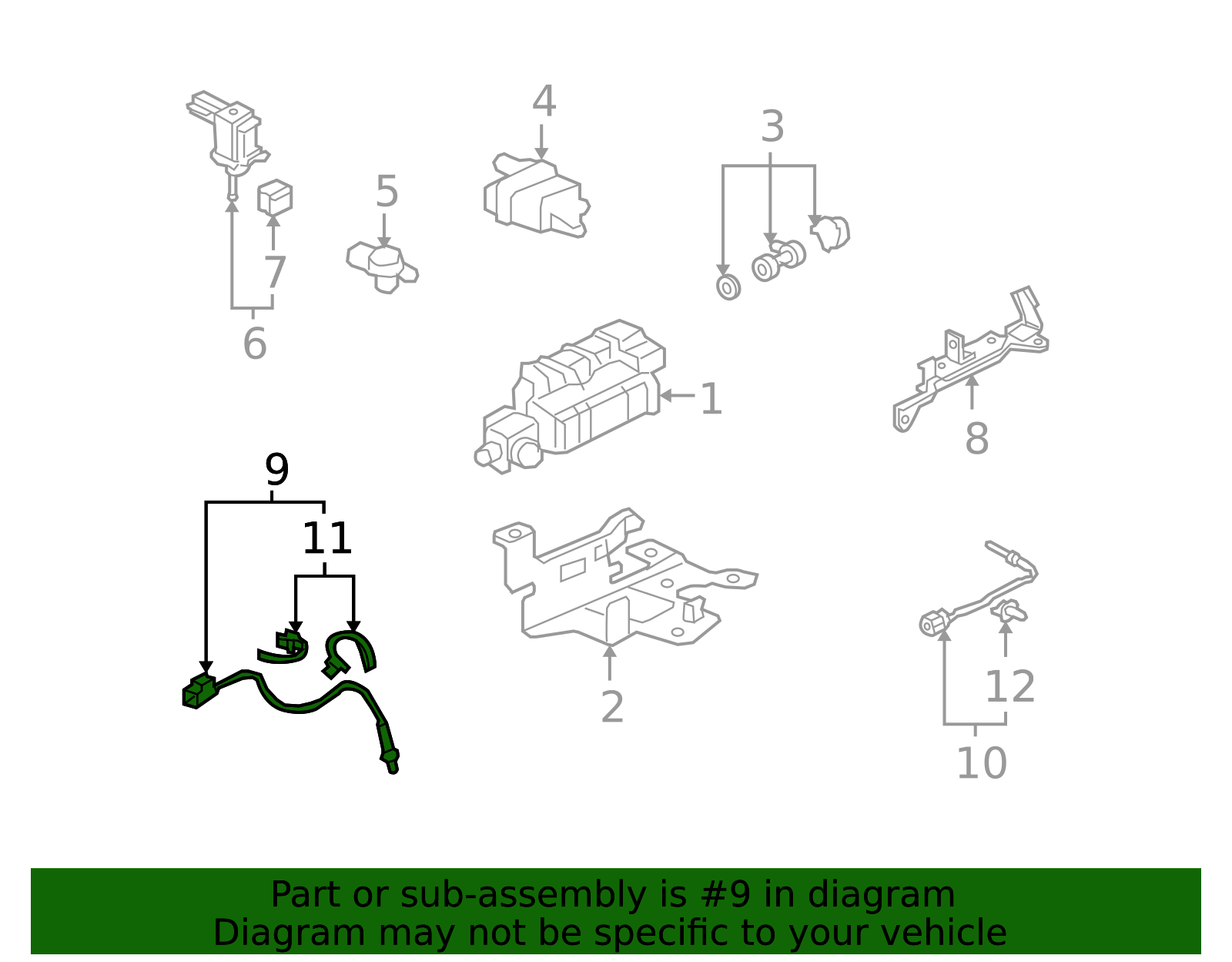 Oxygen Sensor 36531-PZX-013 | Honda Parts Hub
