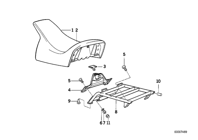 52532307335 - : Single Seat for BMW-Motorrad Image