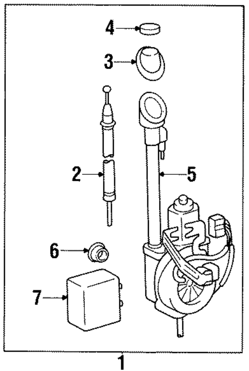 Antenna & Radio for 1998 Lexus SC400 #0