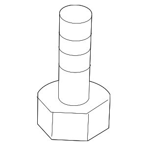 SU00302834 - Engine: Motor Mount Bolt for Scion: FR-S | Toyota: 86, GR86 Image