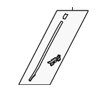 861313L010 - : Outer Molding for Hyundai: Azera Image
