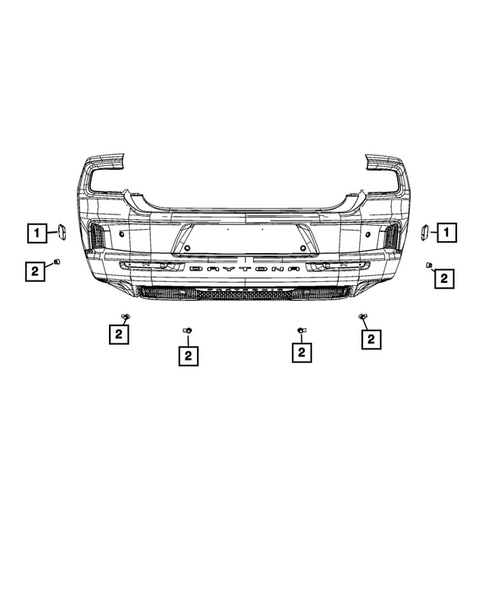 Rear Bumper and Fascia for 2026 Dodge Charger Daytona #2