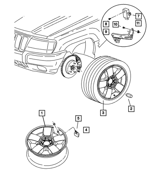 Wheels and Hardware for 2006 Jeep Grand Cherokee #0