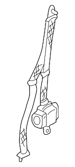 868459Z491 - Electrical: Belt &amp; Retractor for Nissan: Frontier, Xterra Image