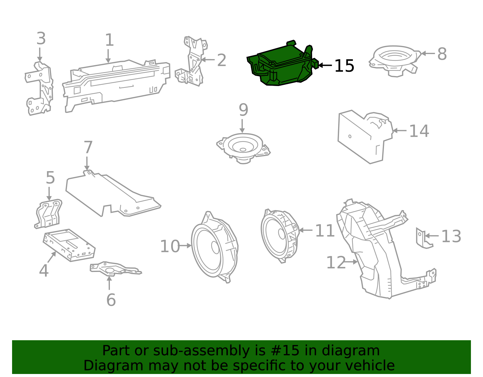 2019-2025 Lexus Radio Speaker Enclosure 86150-76020 | OEM Parts Online