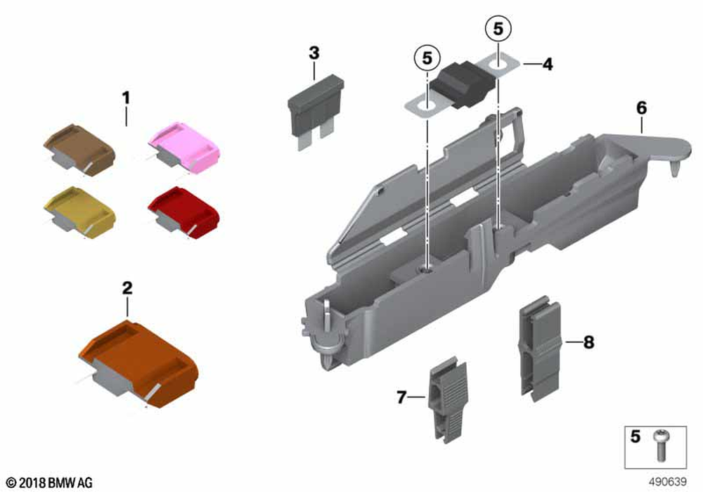 61138367132 - Fuse Maxi, Orange - 40A 2009-2025 BMW-Motorrad