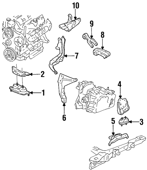 Engine & Trans Mounting for 2002 Chevrolet Monte Carlo #3