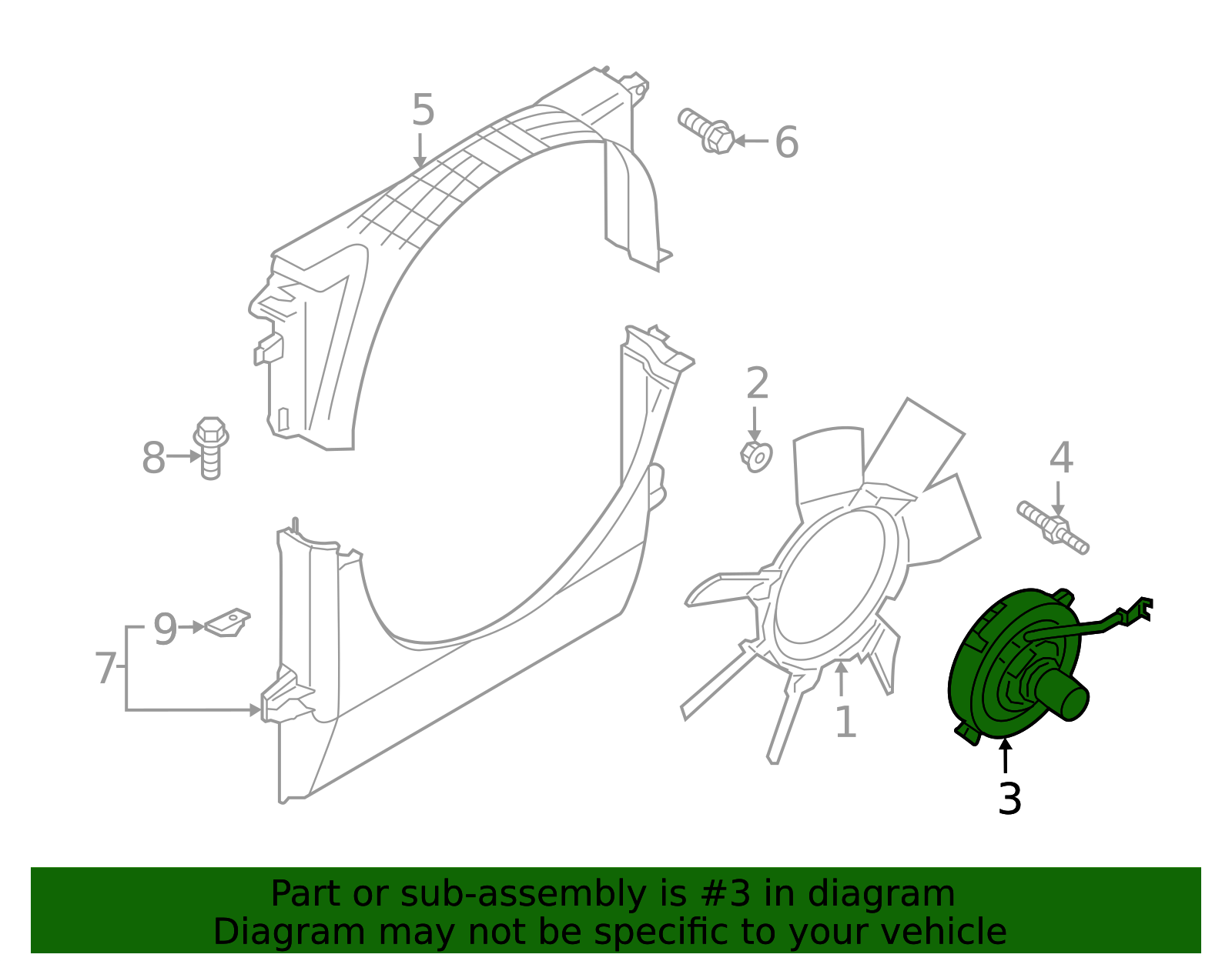2019-2023 Ford Ranger Fan Clutch KB3Z-8A616-B | TascaParts.com