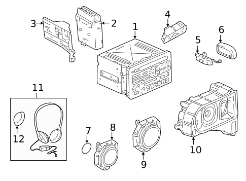 Sound System for 2002 Pontiac Aztek #0